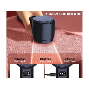 Aparat de Curatat Scame, Incarcare USB, Acumulator 500mAh, Ecran cu Afisaj LED - Img 9