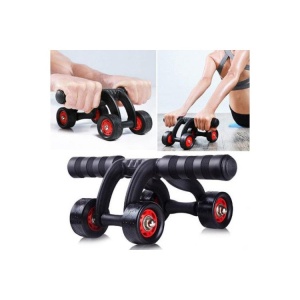 Aparat fitness pentru exercitii, cu 4 roti pentru abdomen, spate si brate - Img 2