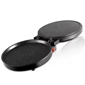 Aparat pentru preparat pizza, RAF R5412, 1100 W, termostat reglabil, diametru 30 cm, negru - Img 4