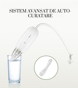 Aspirator Nazal Electric fara Fir, pentru Copii si Bebelusi, Putere de aspirare 70 kpa, Auto-curatare, 3 viteze, 2 capete, Alb - Img 7