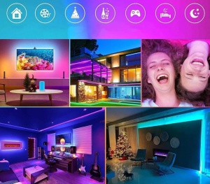 Banda LED 10m RGB cu telecomanda si control prin aplicatie - Img 7