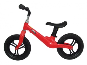 Bicicleta fara pedale pentru copii 3-5 ani, cu cadru de magneziu Divendi UltraLight 2.9 Kg, rosu - Img 2