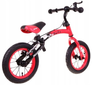 Bicicleta pentru copii 3 ani+, fara pedale cu cadru reversibil Boomerang WB-06, rosu - Img 7