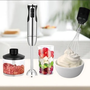 Blender RAF R3006, 1600W, recipient de 500ml, vas de 600ml si tel, 2 viteze, 38.7cm, negru-argintiu - Img 7