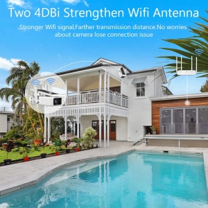 Camera de supraveghere solara, IP66, Full-HD, 2MP, infrared, cu microfon si difuzor, alb - Img 5