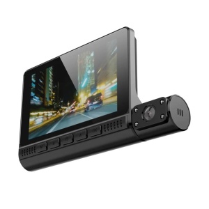 Camera Tripla Auto DVR , cu Ecran Tactil, Video Full HD 1080x1920, Senzor Miscare, Negru - Img 4