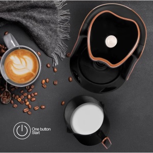 Cana Electrica pentru Cafea sau Ceai, R103, 600W, 300ml, Negru cu insertii aurii - Img 5