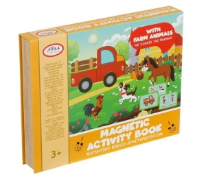 Carte de activitati cu animale de la ferma, Piese magnetice, 3ani+ - Img 2