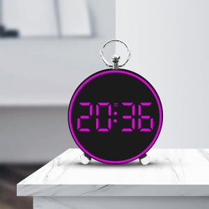 Ceas Digital de Masa sau Perete, cu Alarma, Snooze, Lumina LED, Mod Noapte, Control vocal, USB - Img 25