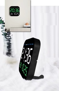Ceas digital de perete sau de masa, Telecomanda, Afisaj LCD ajustabil, 6 afisaje - Img 6