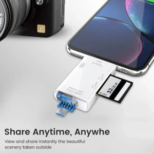 Cititor de Carduri de memorie SD, MicroSD/TF cu USB, USB Type-C 3.1, Micro USB - Img 18