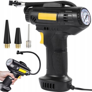 Compresor auto 12 V 10 bari, Putere 120 W, LED si manometru integrat - Img 6