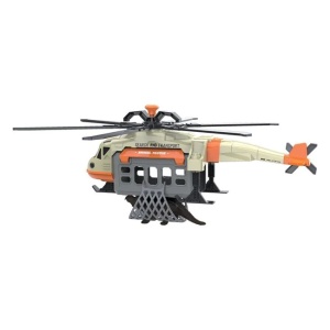 Elicopter de salvat dinozauri, cu sunete si lumini, incluse 2 figurine de animale