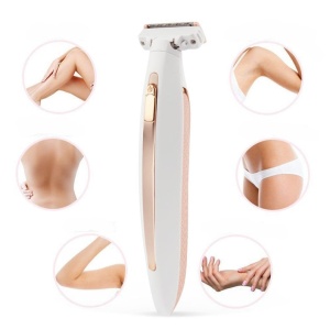 Epilator pentru corp, 3 capete interschimbabile, Reincarcare prin USB, Design elegant, Roz - Img 9