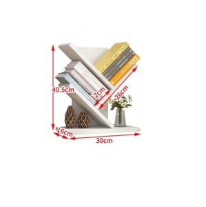 Etajera pentru carti cu 4 compartimente din PVC, Dimensiune 40x16x30cm, Alb - Img 7
