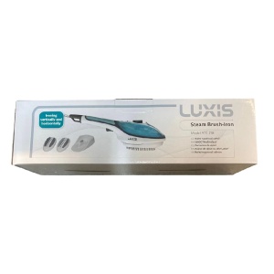 Fier de calcat si perie cu abur, 2 in 1, 900W putere, capacitate 100 ml, vericala-orizontala, cu suport, compact, alb-albastru - Img 3