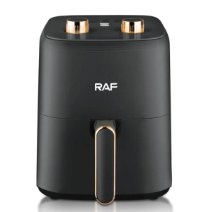 Friteuza cu aer cald Air Fryer, RAF R5237, 1300 W, 3 L, 12 programe, 25x20x28 cm, negru/alb - Img 7