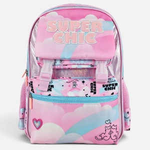 Ghiozdan Fete Scoala Primara Rainbow cu Pisicute Super Chic, Glitter, Compartiment Laptop, Spate Ergonomic, 19L, 32x17x45 cm - Img 3