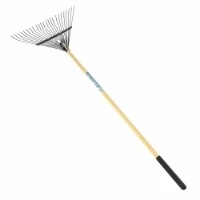 Grebla frunze 24 dinti flexibili maner lemn 1650mm - Img 6