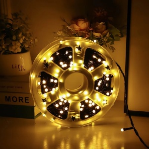 Instalatie Lumini Tip Rola, Liniara, 50m Lungime, 240 LED-uri, Lumina Alba Calda/Rece, Albastra sau Multicolora - Img 6