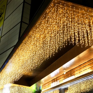 Instalatie Luminoasa cu Franjuri, 240 LED-uri, IP44, 6x1m, Lumina Alba Calda/Rece - Img 3