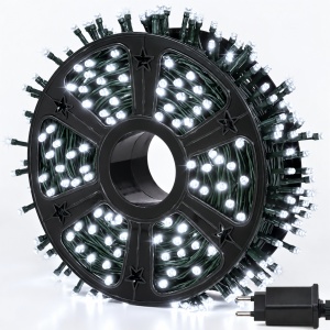 Instalatie Luminoasa tip Rola cu LED-uri pentru exterior/interior, Protectie IP44, 8 Programe, Lumina Alb Rece