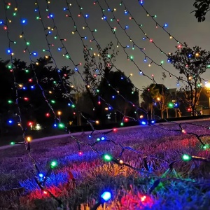 Instalatie Luminoasa tip Rola cu LED-uri, Pentru exterior/interior, Protectie IP44, 8 Programe, Lumina Multicolora - Img 6