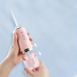 Irigator oral pentru dus bucal, 4 accesorii si 3 moduri curatare, Capacitate 220mL - Img 10