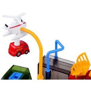 Joc Interactiv Aventura Feroviara, cu Obstacole pentru Masini, pentru copii 3 ani+, Multicolor - Img 4