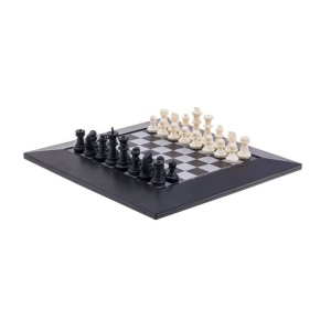 Joc Sah cu Tabla si Piese Magnetice, Dimensiuni Tabla 26×26×0,7cm, Alb-negru - Img 2