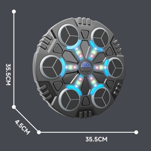 Jucarie Interactiva de Box pentru Copii, Tinta Electronica Inteligenta, 6 Zone de Lovire, Bluetooth, Muzica, Lumini LED, Efecte Sonore, Viteza Reglabila, Manusi Incluse - Img 5
