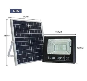 Kit Proiector 60W LED SMD JNI cu Panou Solar Si Telecomanda - Img 3