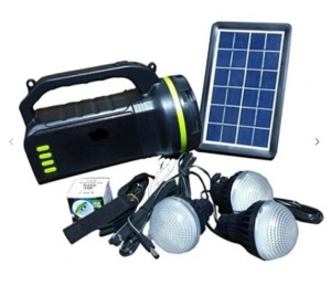 Kit Solar GDLite GD-2000A cu 3 becuri incluse, boxa cu Bluetooth si Radio - Img 1