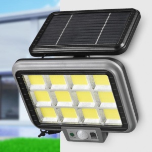 Lampa 12 cadrane 288 LED COB cu panou solar, Putere 40W, 3 moduri de iluminare, telecomanda - Img 5