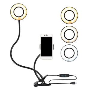 Lampa circulara LED Ring Light pentru selfi-uri, vlogging, machiaj sau apeluri video