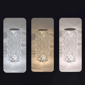 Lampa cu USB si funcție tactila, 3 niveluri de lumina, Dimensiune 9x21.5cm, Transparenta - Img 3