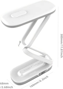 Lampa de birou LED, Cablu USB, Putere 5W, 3 moduri de iluminare, Alb - Img 12