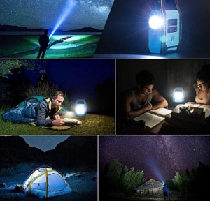 Lampa solara camping JD-925, tip lanterna cu maner, portabila si reincarcabila - Img 2