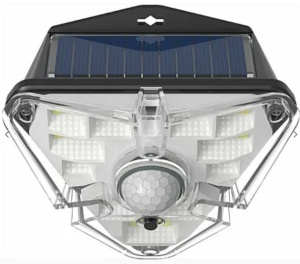 Lampa solara GL-68 de perete cu detector de miscare, pentru exterior - Img 1