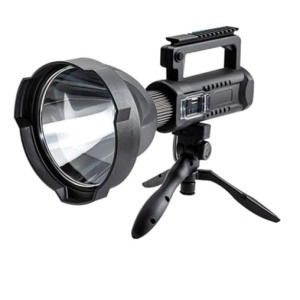 Lanterna Profesionala LED cu acumulator, Incarcare USB, Raza de actiune 800m, 4 moduri de iluminare, functie Powerbank - Img 1