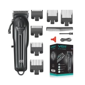 Masina de tuns VGR 282, Fara fir, Autonomie 200min, Baterie 2000mAh, 5500rpm, lame din otel - Img 1