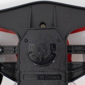 Masinuta de jucarie, cu telecomanda, faruri iluminate, tip Buggy, scara 1:18, 25cm lungime, rosu-alb - Img 6