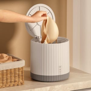 Mini masina de spalat, portabila, puternica, capacitate 4L, alb - Img 1