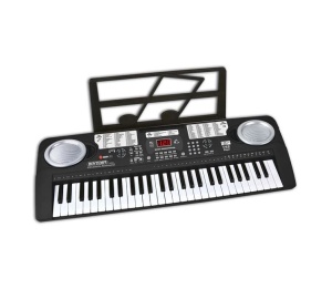 Orga Electronică cu 54 de Clape, Funcții Avansate, Sistem Stereo, 74x16x26 cm, negru - Img 4