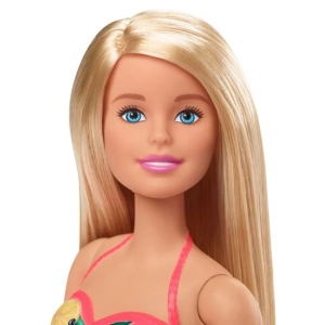 Papusa Barbie cu piscina, varsta 3+ ani, 33x7x33cm, albastru-roz - Img 2