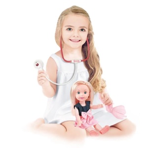Papusa medic cu accesorii incluse, varsta 3+ ani, 56.5x11x45cm, multicolor - Img 2
