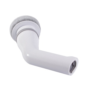 Perie elctrica rotativa, fara fir, 5W, cu 2 capete si incarcare USB Type C, si cablu inclus, pentru curatenie profunda, alb - Img 5