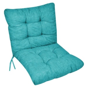 Perna de scaun pentru exterior, cu doua fete, fara fermoar, rezistenta la apa, Dimensiune 100x50 cm, Turcoaz