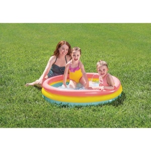 Piscina Pentru Copii, capacitate 131 L, dimensiune Ø114x25cm, multicolor - Img 2