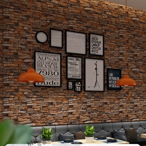 Placa tip Tapet 3D, model Cărămidă Clasică - 70 x 77 cm, Auto-Adeziv - Img 5